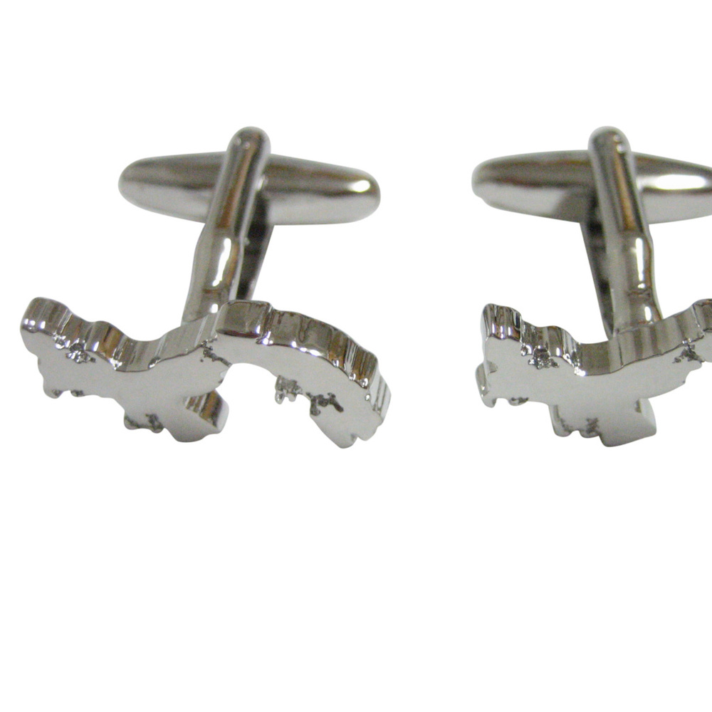 Panama Map Shape Cufflinks - image 1